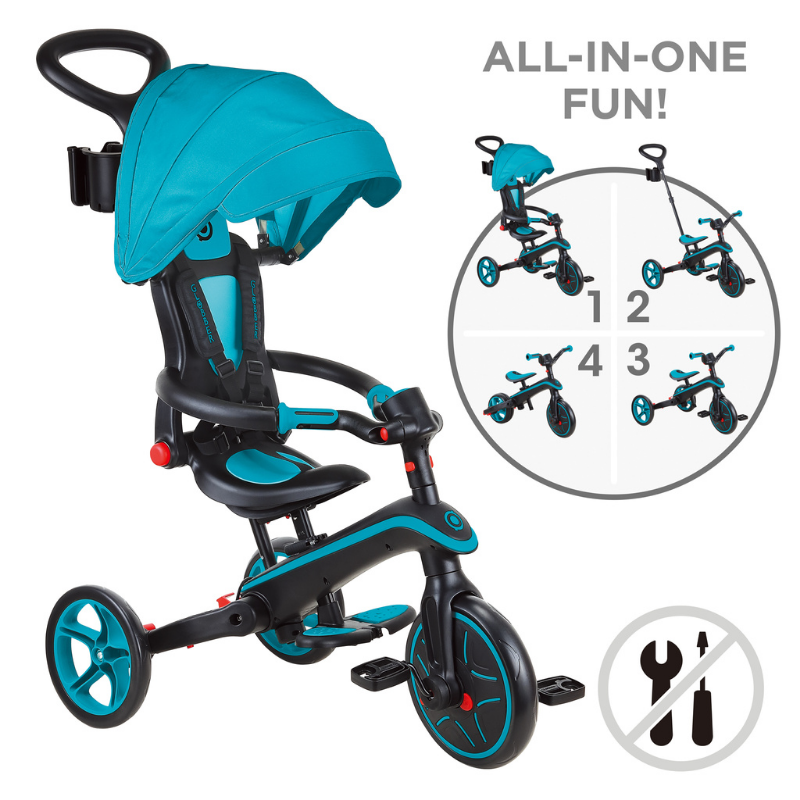 Globber Explorer 4in1 Katlanabilir Bisiklet // Koyu Mint