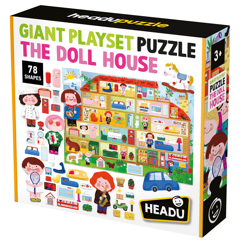 Headu Giant Playset Puzzle (42 Parça) // The Doll House