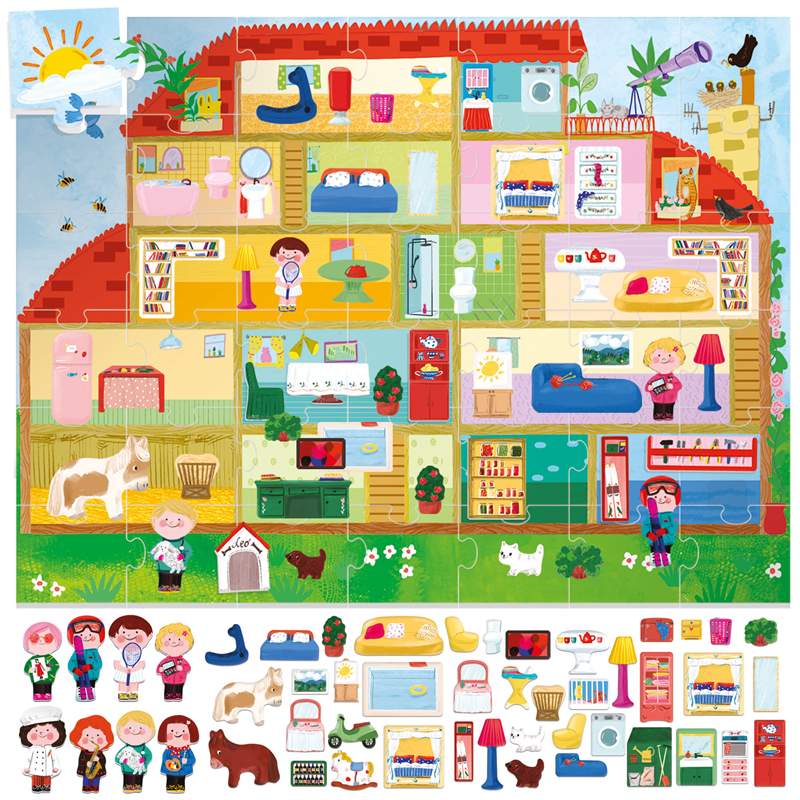 Headu Giant Playset Puzzle (42 Parça) // The Doll House