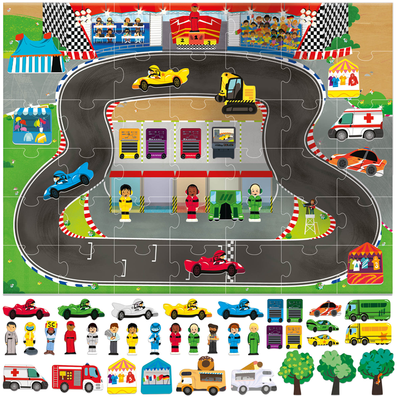 Headu Giant Playset Puzzle (42 Parça) // The Gran Prix