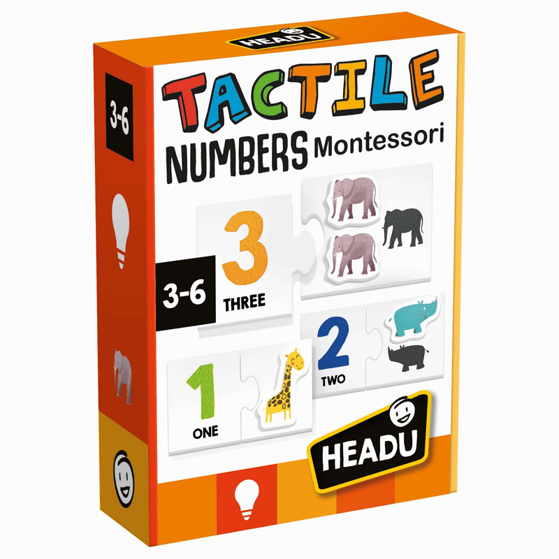 Headu TACTILE NUMBERS MONTESSORI (3-6 YAŞ)