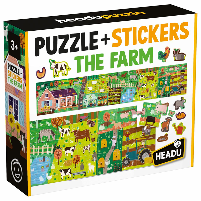Headu Puzzle - Sticker // The Farm