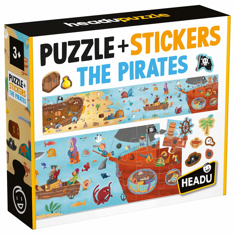 Headu Puzzle - Sticker // Pirates