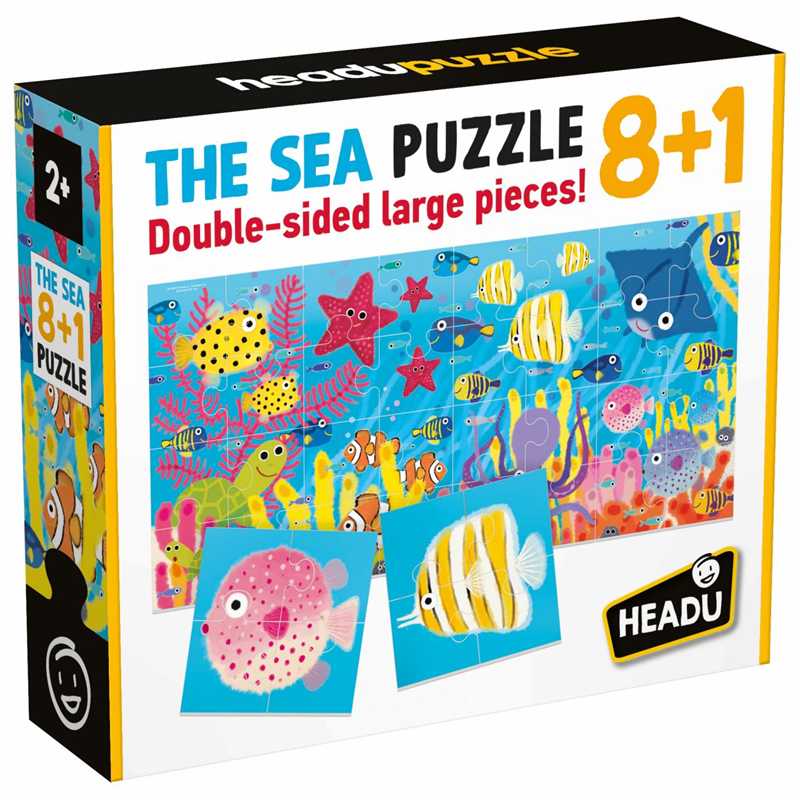 Headu Çift Taraflı Puzzle // Deniz Hayvanları