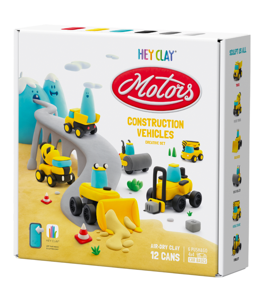 Hey Clay Hava ile Kuruyan Kil (12'li Kutu) // İnşaat Araçları