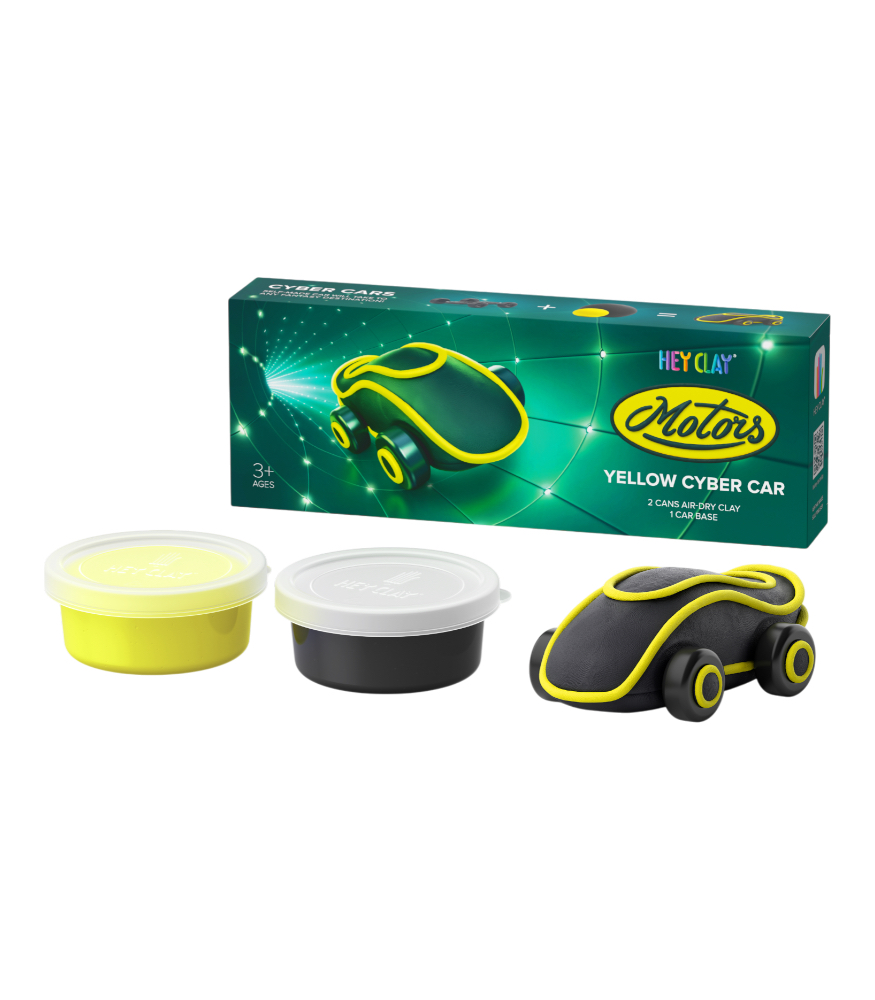Hey Clay Hava ile Kuruyan Kil (2'li Kutu) // Sarı Siber Araba