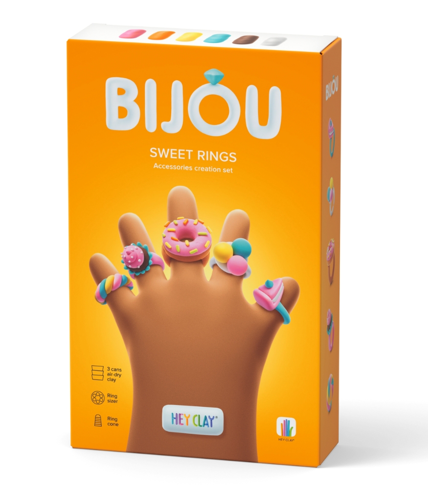 Hey Clay Hava ile Kuruyan Kil (3'lü Kutu) // Takılar - Tatlı Yüzükler