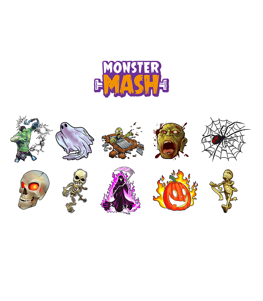 HoloToyz Tattoo - AR Uyumlu Geçici Dövme // Monster Mash