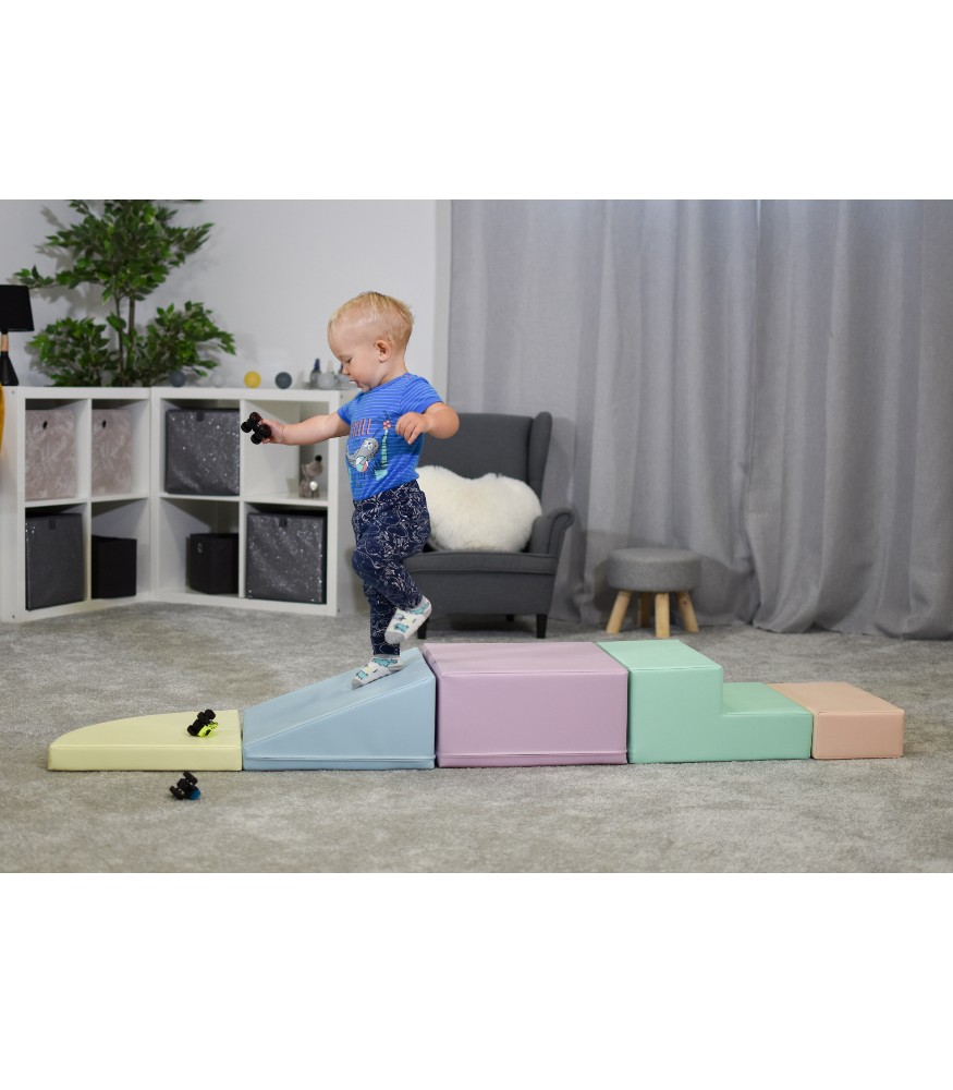 IGLU Yumuşak Aktivite ve Oyun Seti - Corner Climber // Pastel
