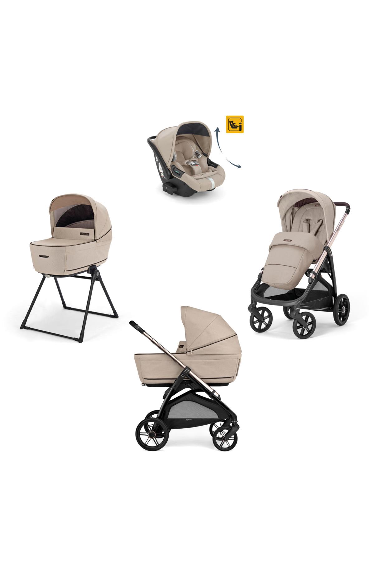 Inglesina Aptica XT Glam Bebek Arabası ve Darwin 4lü Set // Pashmina Beige