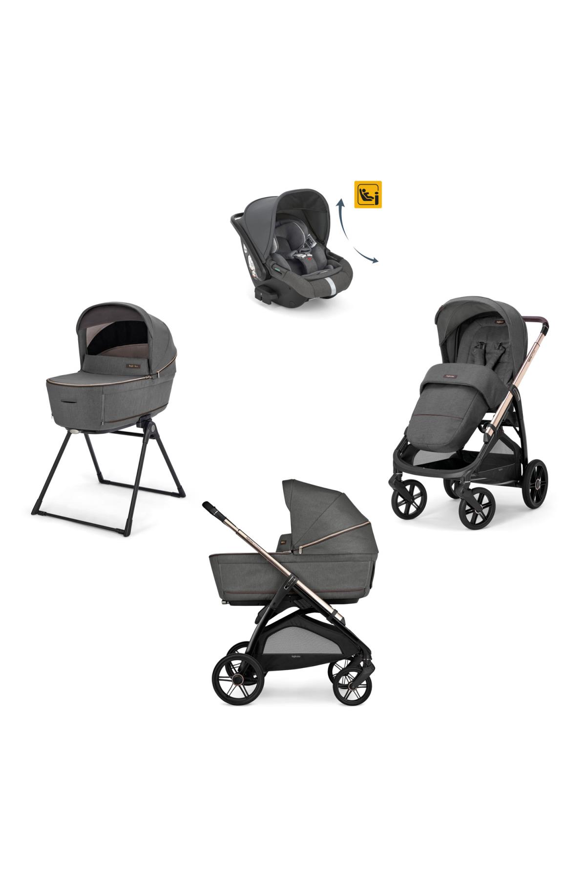 Inglesina Aptica XT Glam Bebek Arabası ve Darwin 4lü Set // Velvet Grey