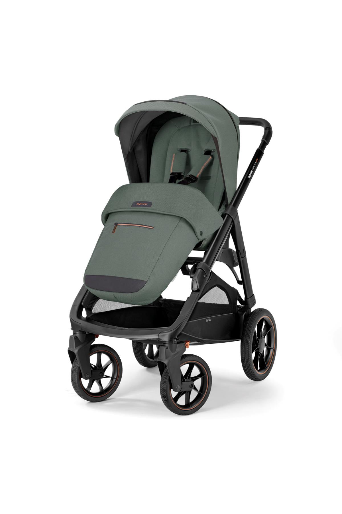 Inglesina Aptica XT Glam Tek El Tek Hamle ile Katlanıp Açılan Çift Yön Bebek Arabası // Taiga Green