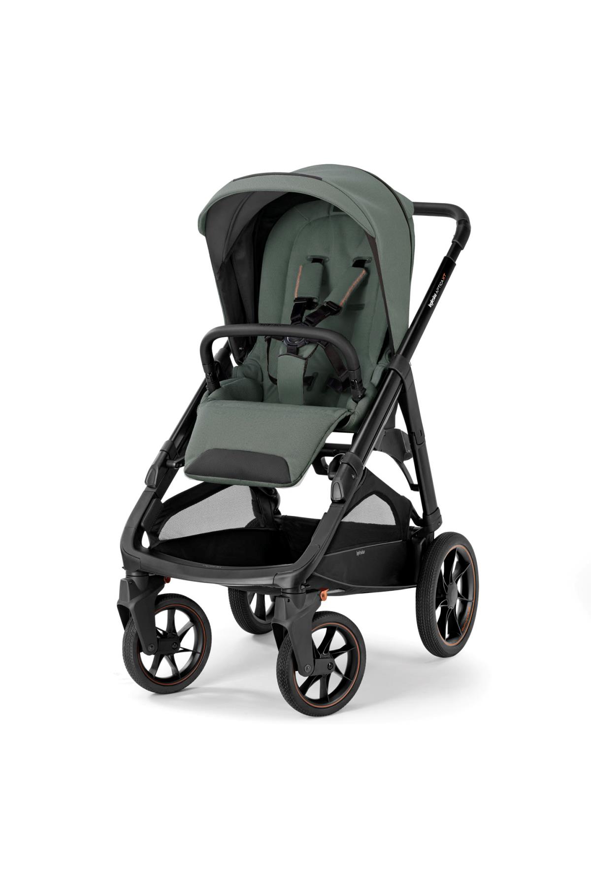 Inglesina Aptica XT Glam Tek El Tek Hamle ile Katlanıp Açılan Çift Yön Bebek Arabası // Taiga Green