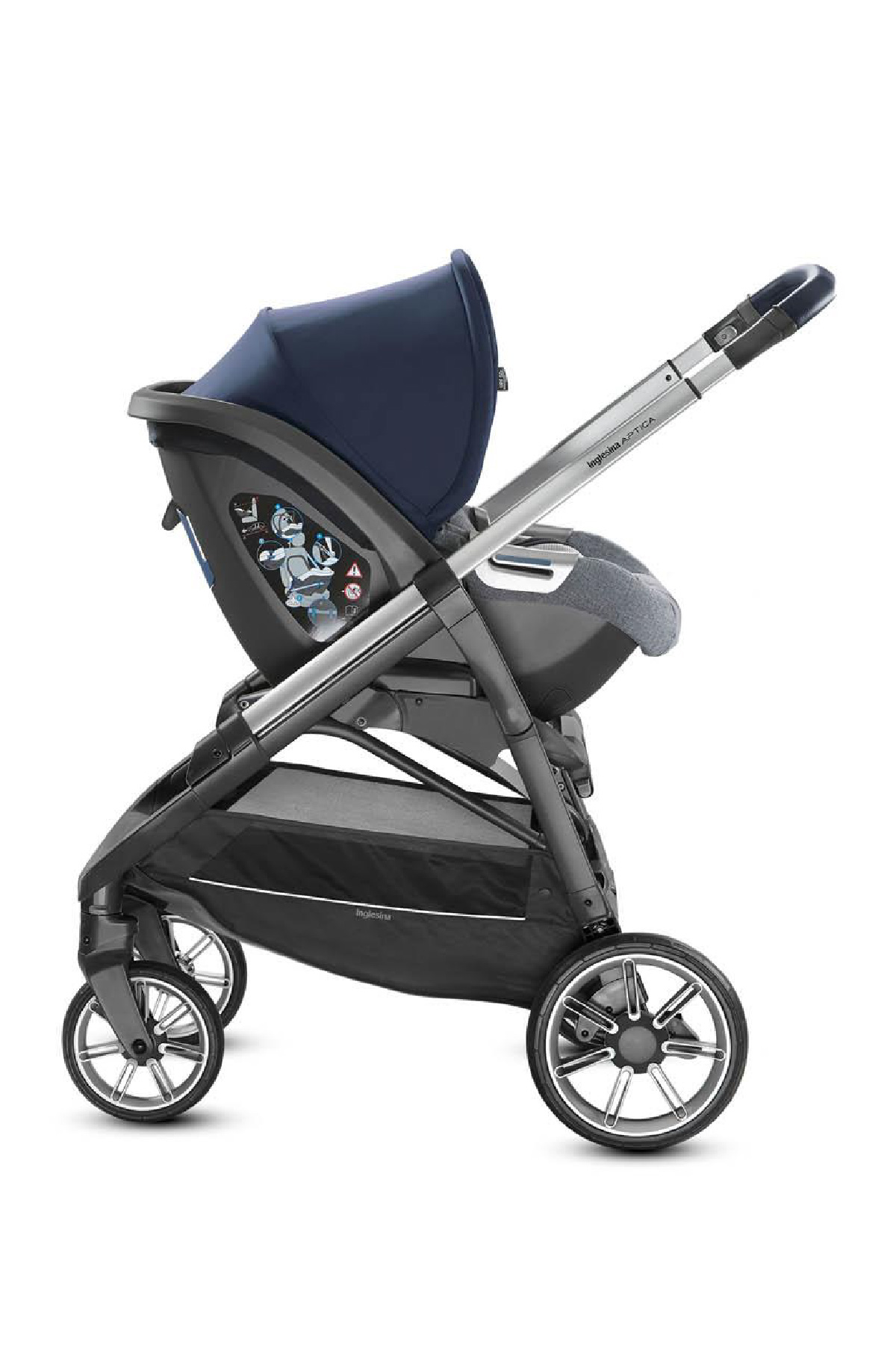 Inglesina Cab Bebek Ana Kucağı ve Oto Koltuğu (0+) // Niagara Blue Melange