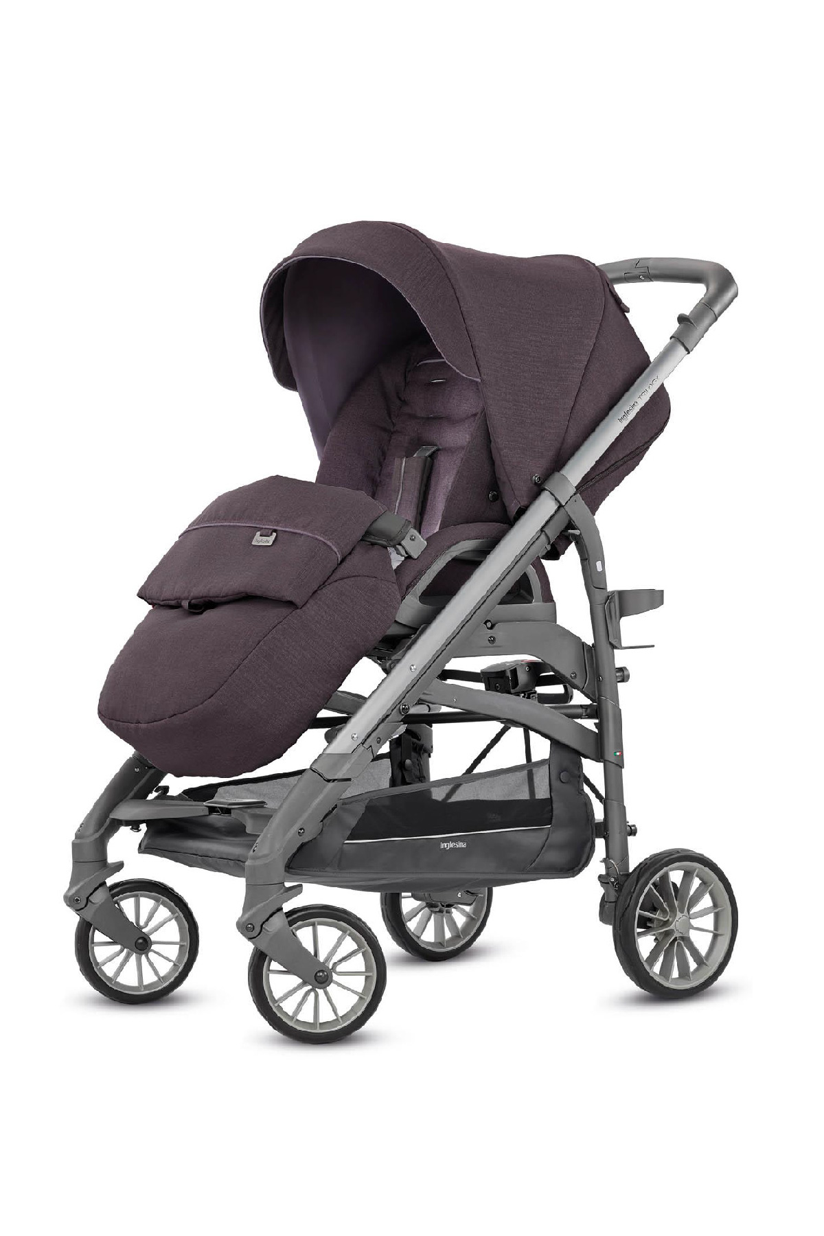 Inglesina Trilogy Tek El Tek Hamle ile Katlanıp Açılan Çift Yön Bebek Arabası // Marron Glace