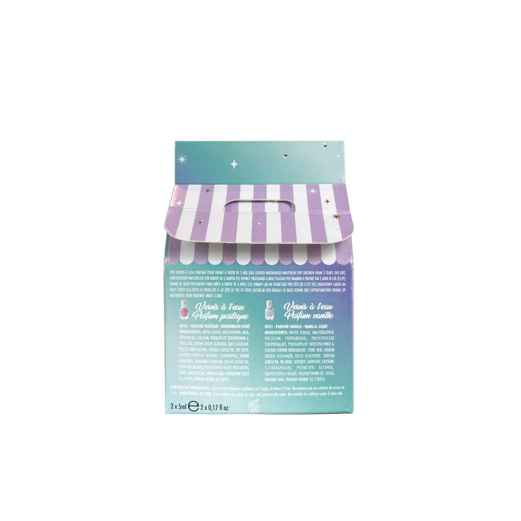 Inuwet Su Bazlı Oje // Bebek Pembesi - Prenses Mavisi