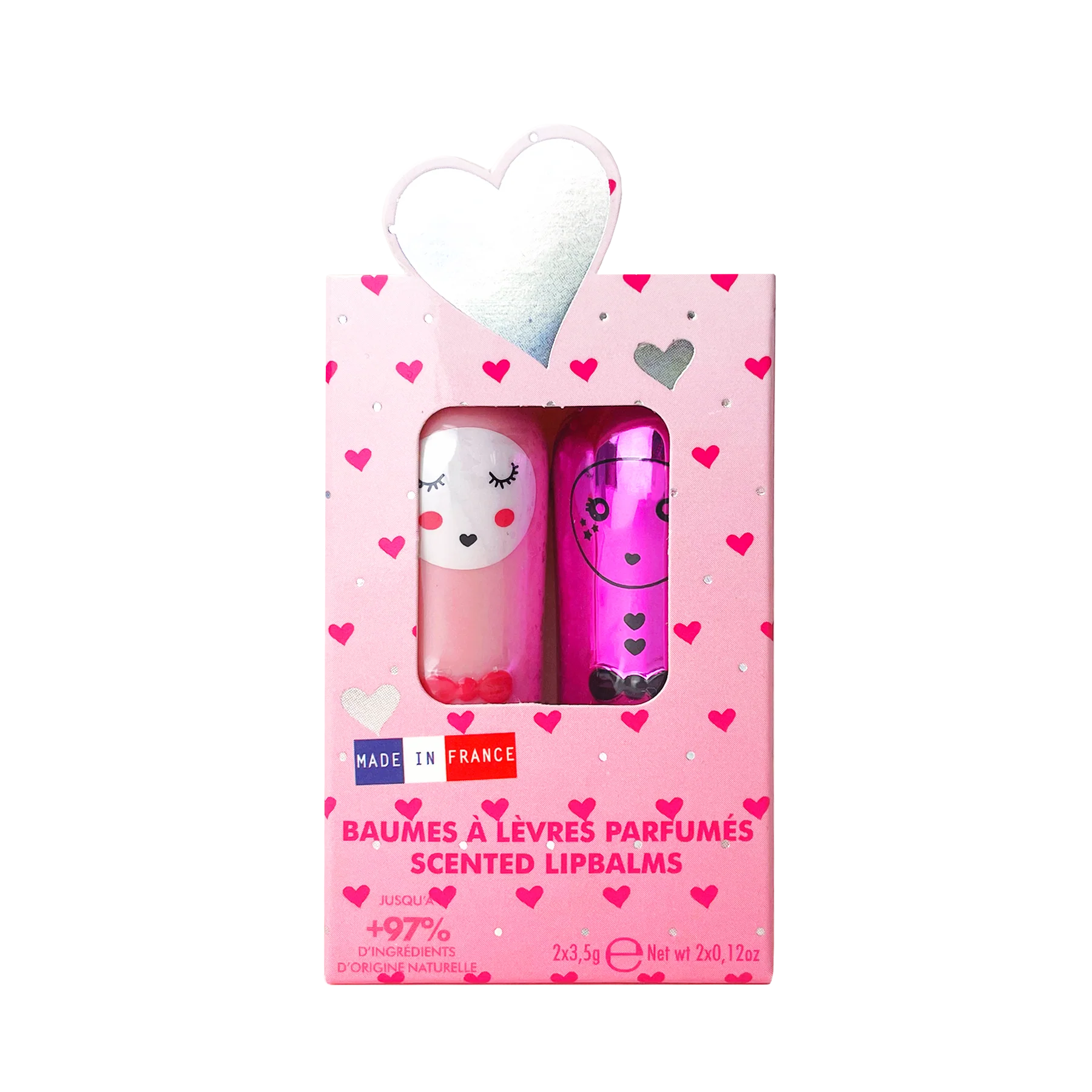 Inuwet Duo Glitter Lip Balm Dudak Nemlendirici Set // Amour