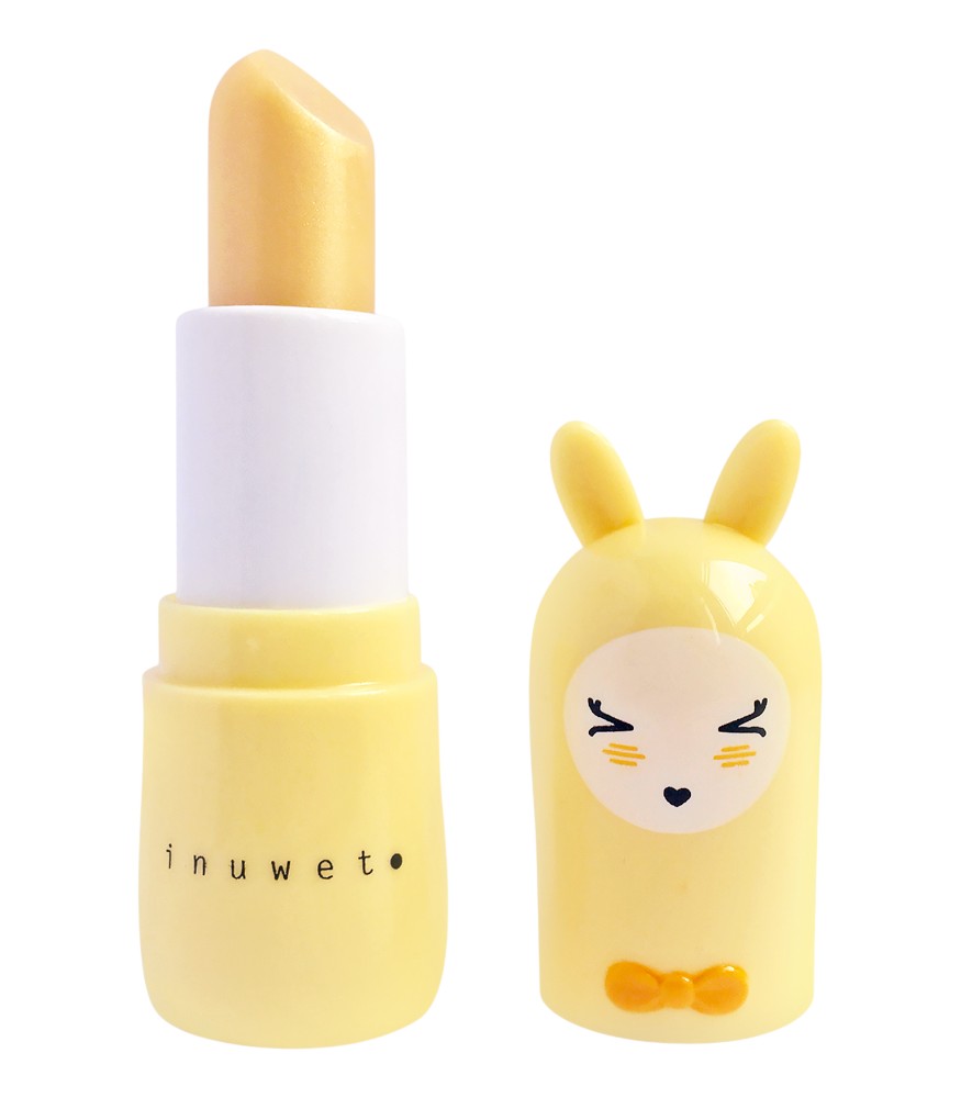Inuwet Bunny Lip Balm Dudak Nemlendirici // Glitter Gold - Pineapple
