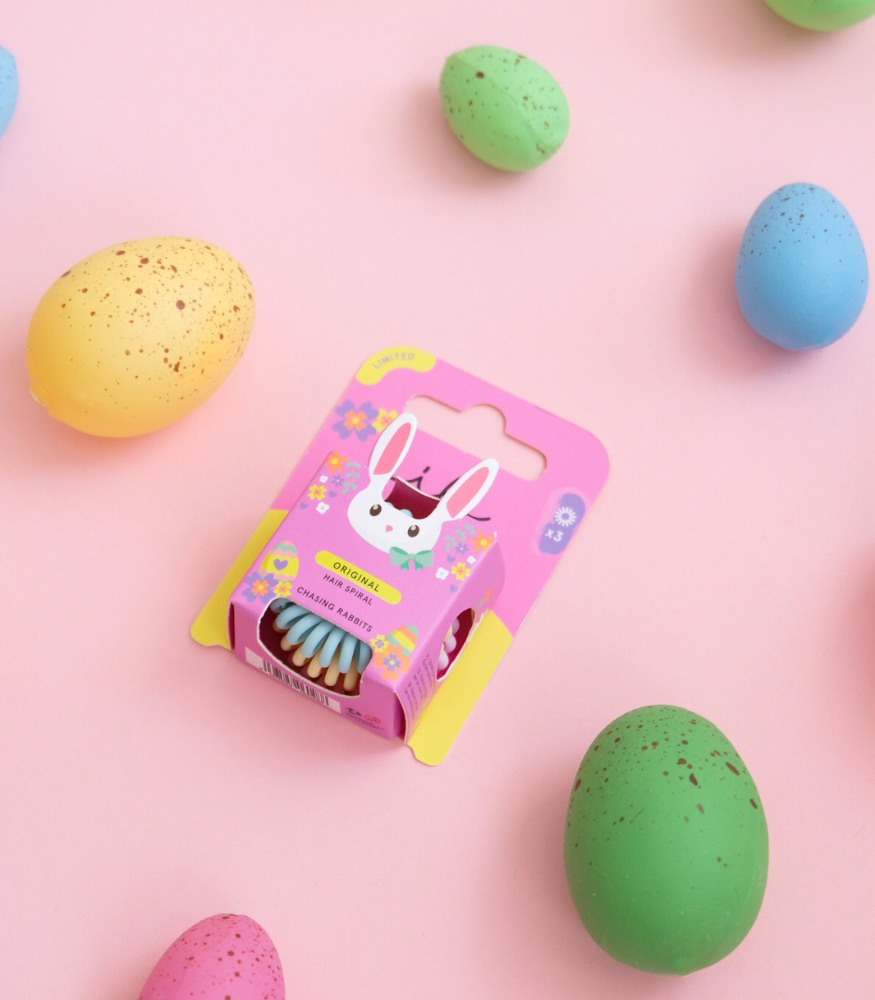 Invisibobble Original Sa&ccedil; Tokası (3 Adet) // Easter Chasing Rabbits