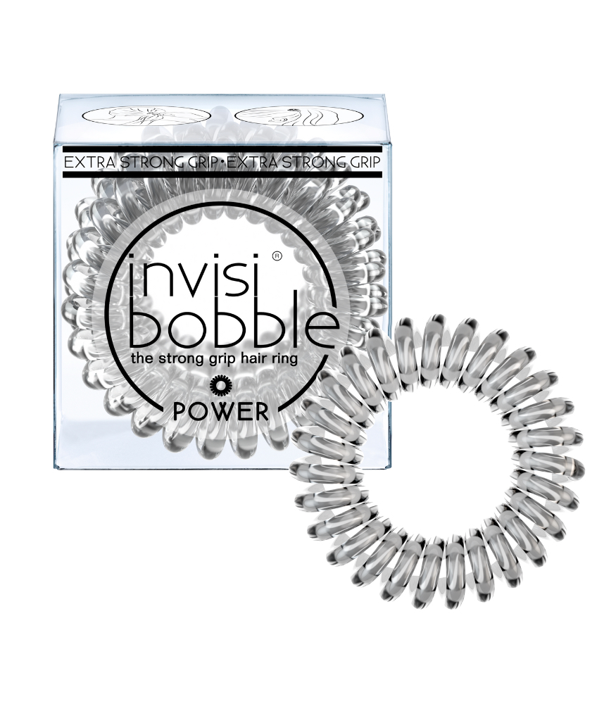 Invisibobble Power Sa&ccedil; Tokası (3 Adet) // Crystal Clear