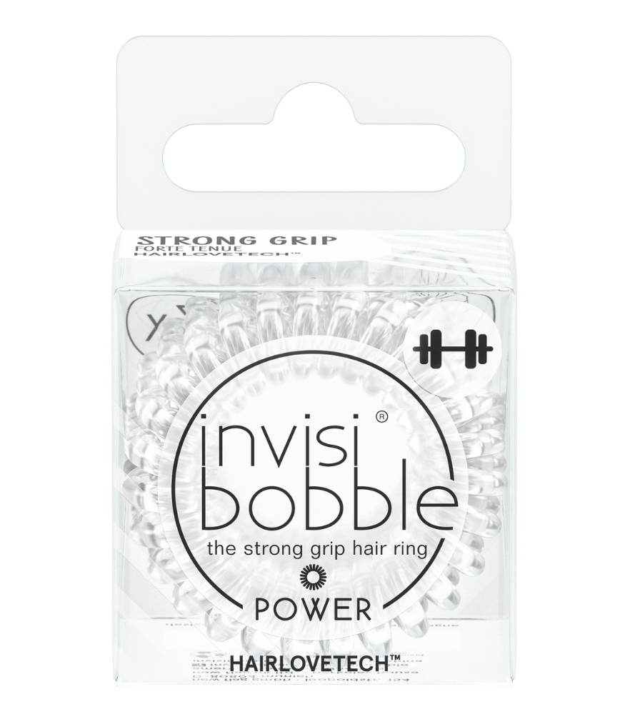 Invisibobble Power Sa&ccedil; Tokası (3 Adet) // Crystal Clear