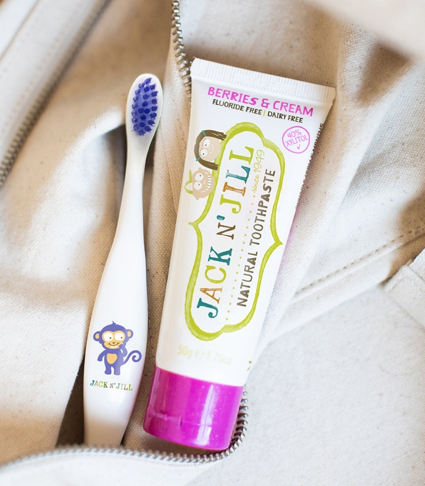 Jack N'Jill Doğal Çocuk Diş Macunu // Berries & Cream - Orman Meyvesi & Krema