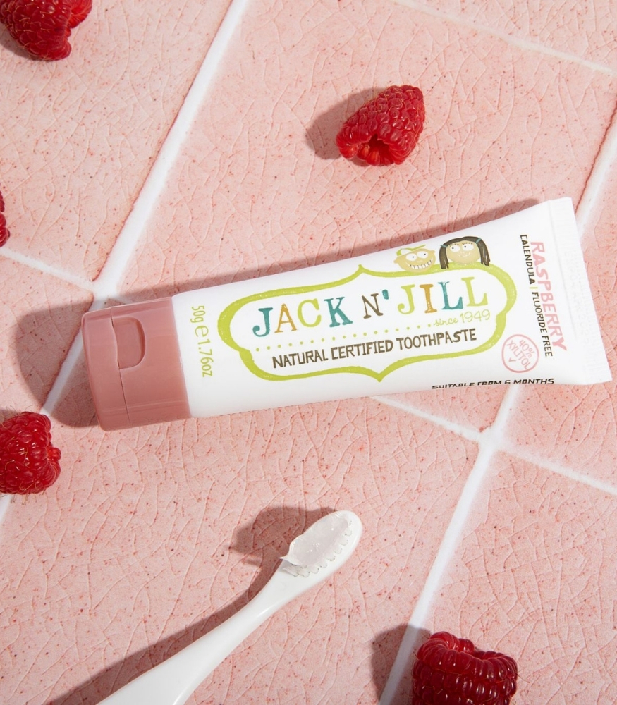 Jack N'Jill Doğal Çocuk Diş Macunu // Raspberry - Ahududu