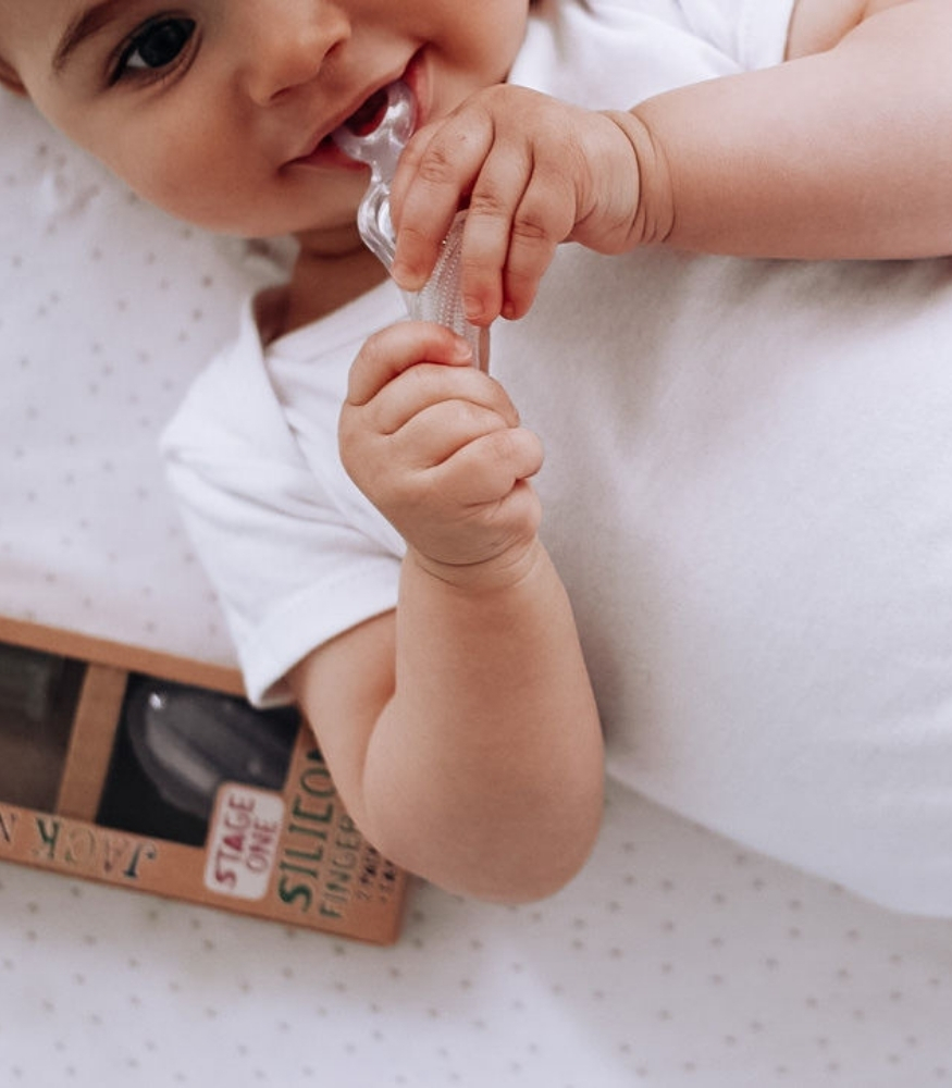 Jack N'Jill Silikon Parmak Diş Fırçası - Stage1 (2 Adet)