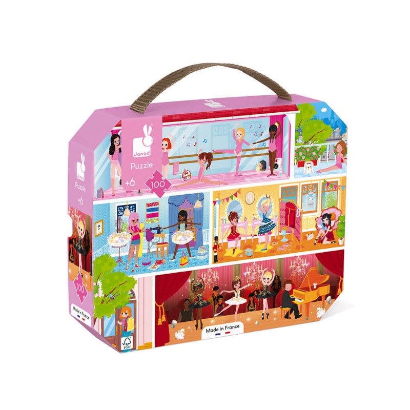 Janod &Ccedil;anta Puzzle // Dans Akademi (100 Par&ccedil;a)