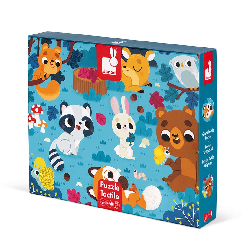 Janod Dokun Hisset Puzzle // Hayvanlar (20 Parça)