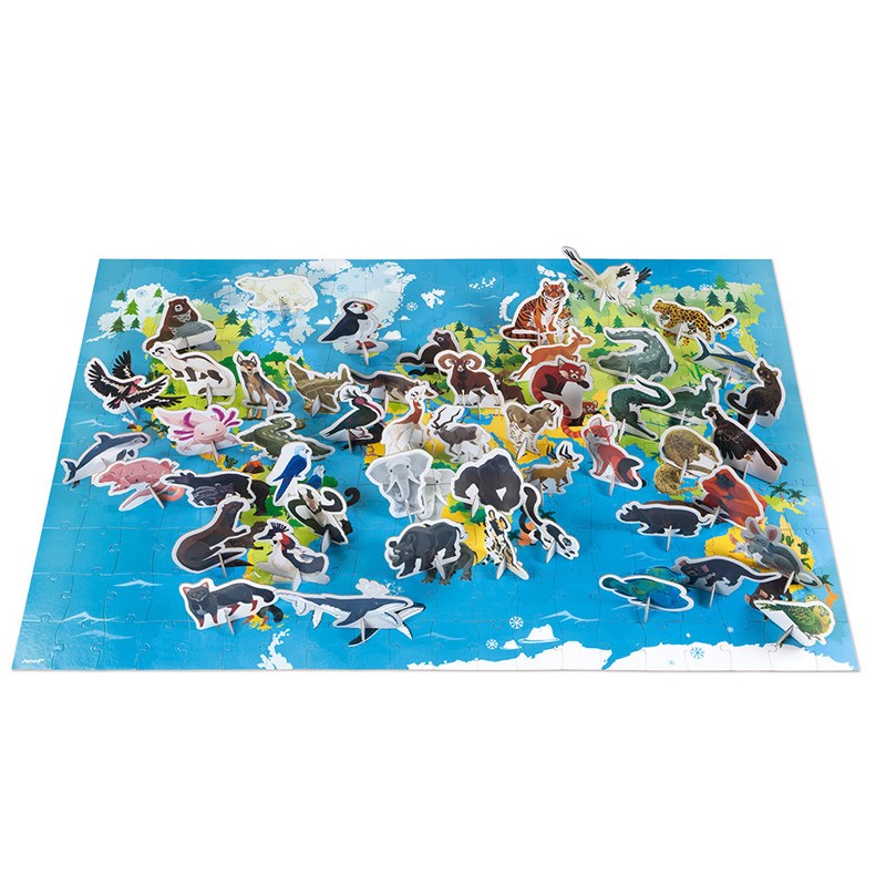 Janod Figürlü Puzzle //Hayvanlar (200 Parça)