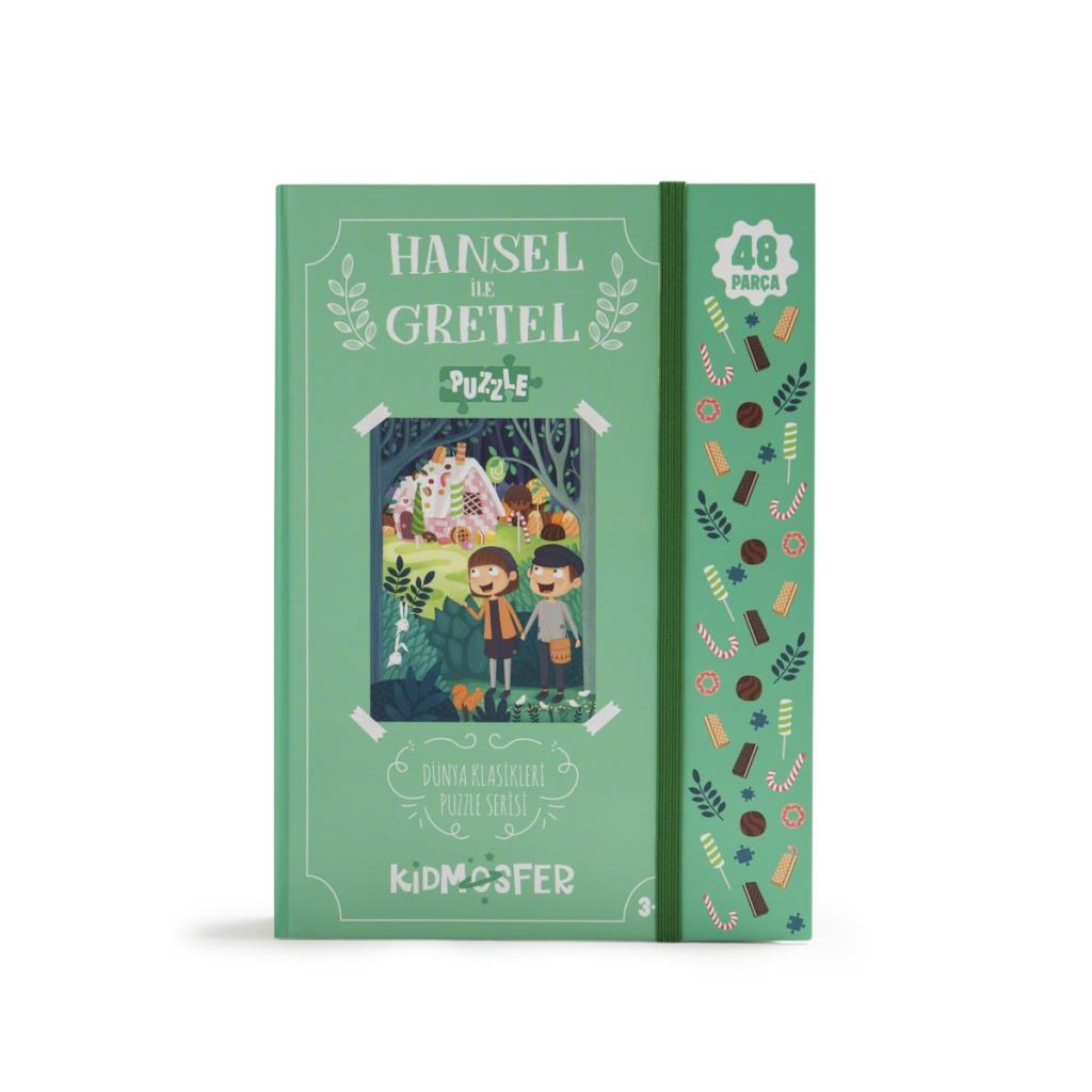 Kidmosfer Hansel ile Gretel Puzzle (Yapboz) 48 Par&ccedil;a  