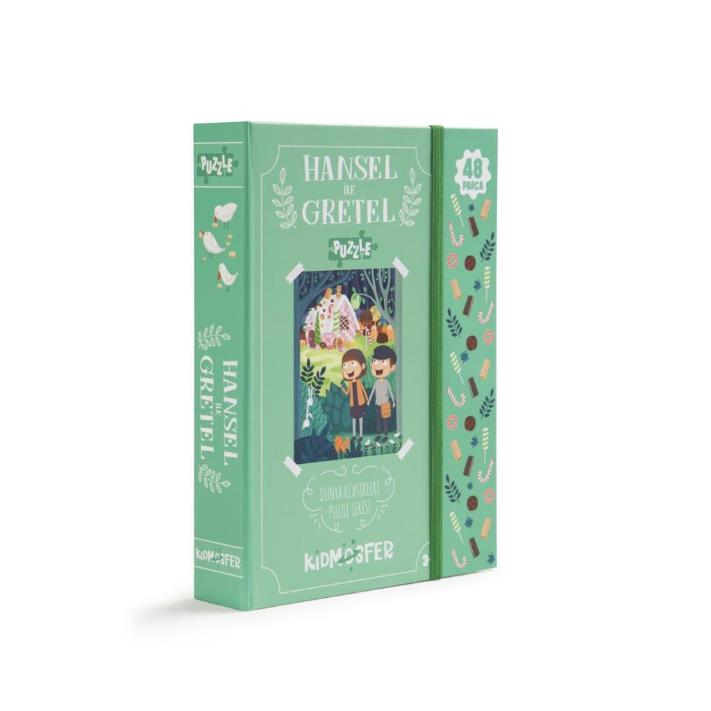 Kidmosfer Hansel ile Gretel Puzzle (Yapboz) 48 Par&ccedil;a  