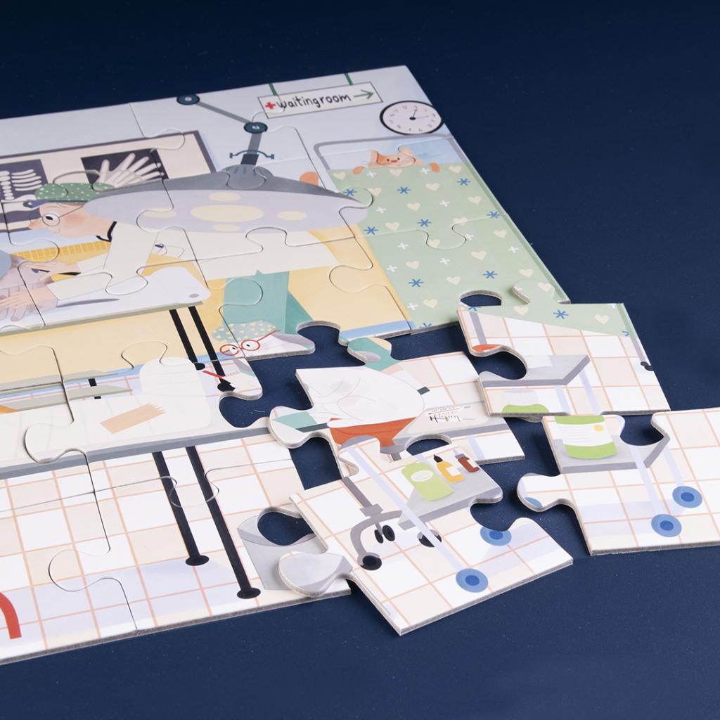 Kidmosfer Where Are You / Neredesin / Hastane Puzzle (Yapboz) / 35 Par&ccedil;a 3+ Yaş  