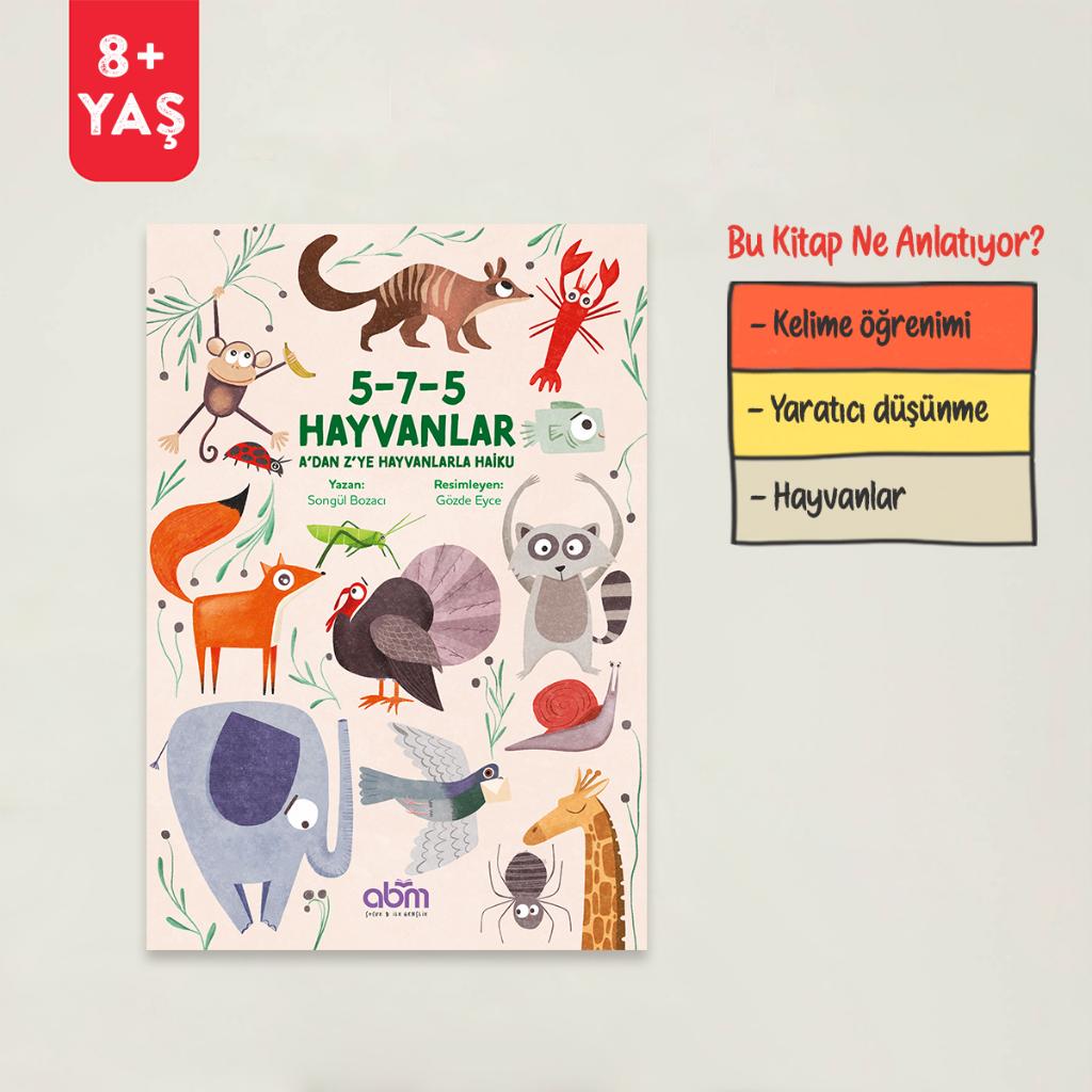ABM Kitap 5-7-5 Hayvanlar // A'dan Z'ye Hayvanlarla Haiku  