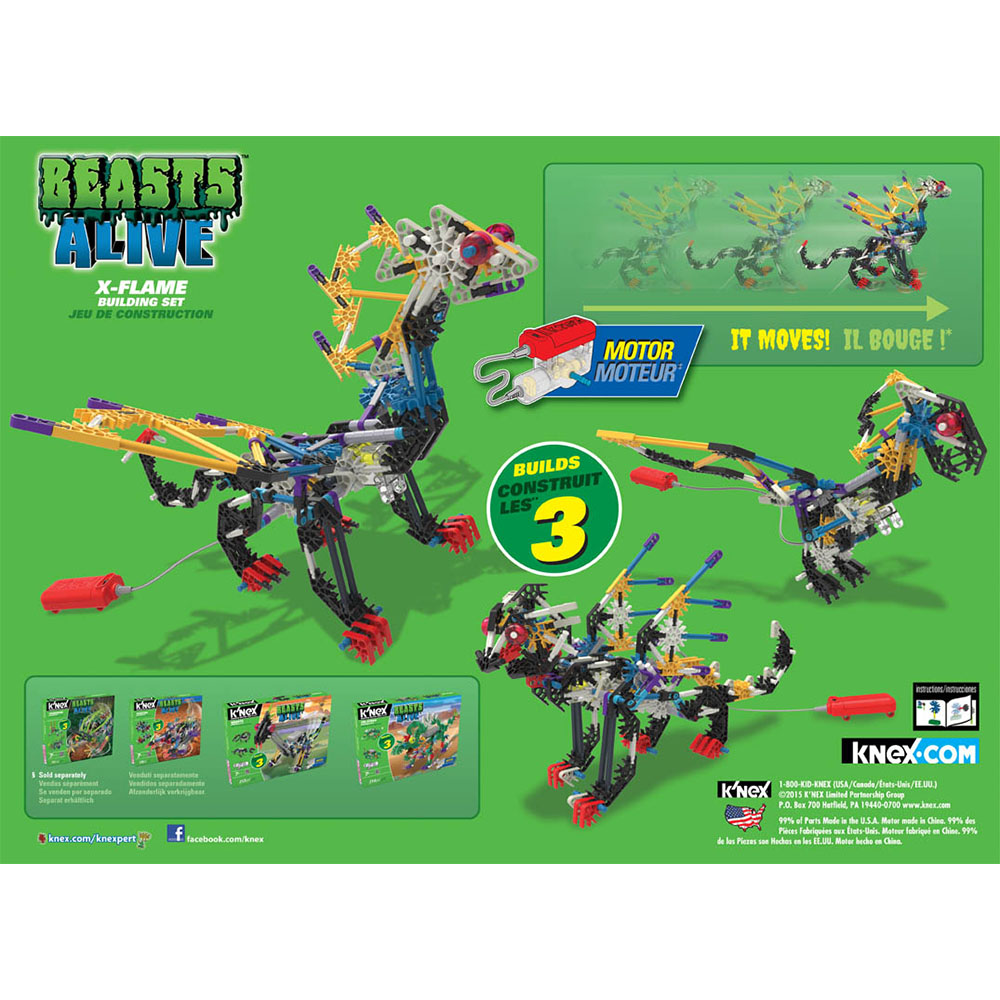 K'Nex X-Flame Building Set (Motorlu)
