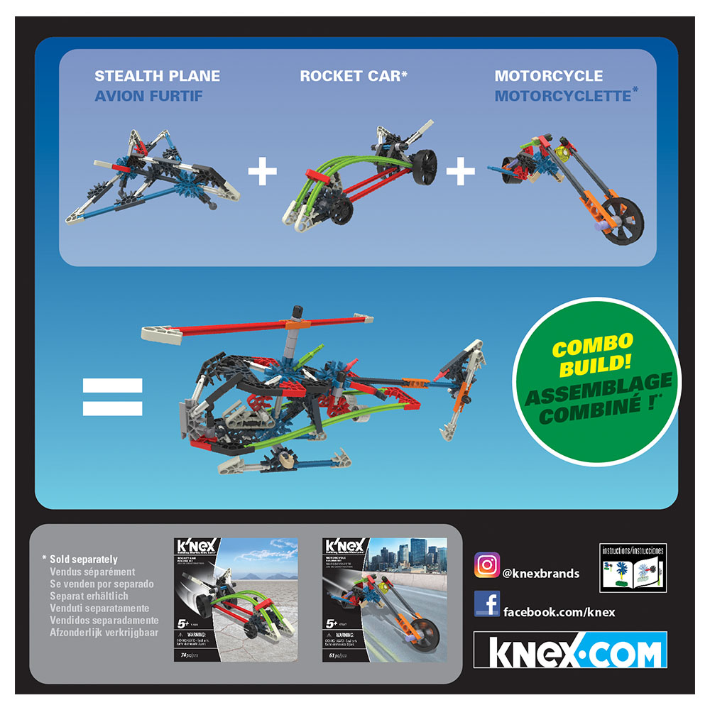 K'Nex Imagine Stealth Plane Building Set