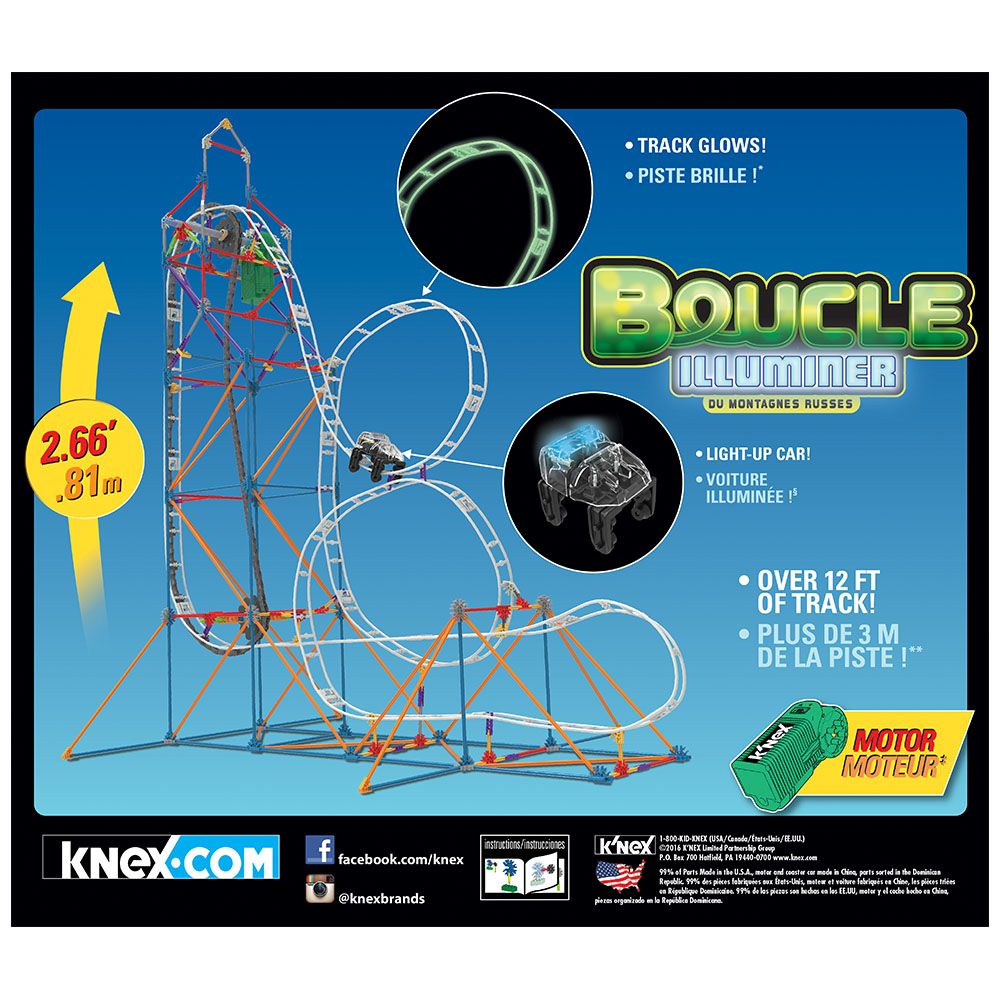 K'Nex Looping Light-Up Roller Coaster (Motorlu)