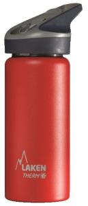 Laken Jannu Çelik Termos Pipetli Suluk (500 ml) // Kırmızı