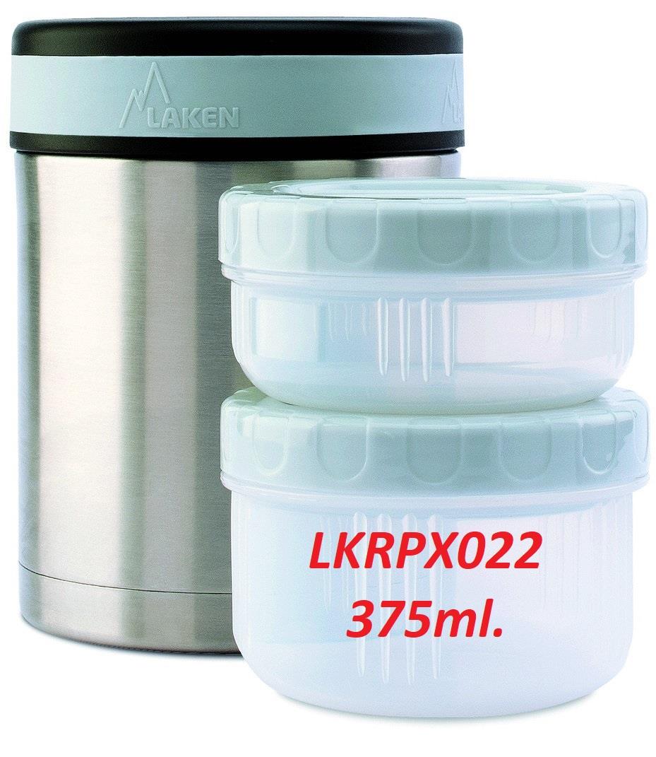 Laken Yemek Termos i&ccedil;i Yedek PP Kap (375 ml) // Gri