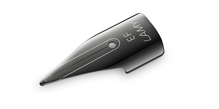 Lamy Lx Dolma Kalem Ucu (EF U&ccedil;) // Parlak &Ccedil;elik Siyah