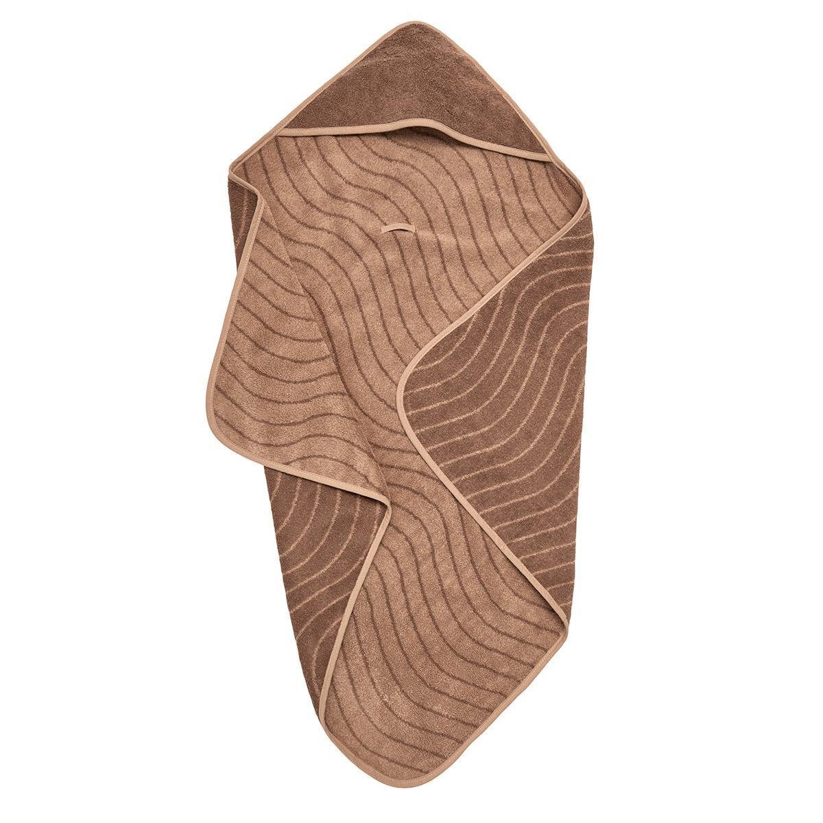 Leander Hoodie Başlıklı Bebek Havlu // Woodland Clay