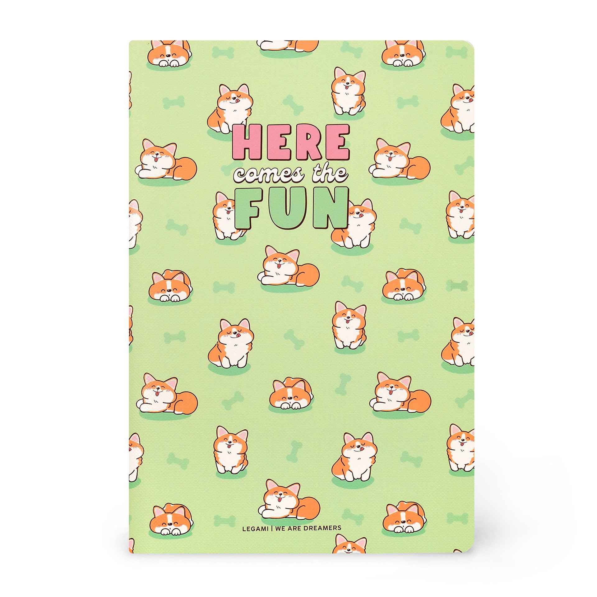 Legami &Ccedil;izgili Defter (Quaderno) B&uuml;y&uuml;k // Corgi
