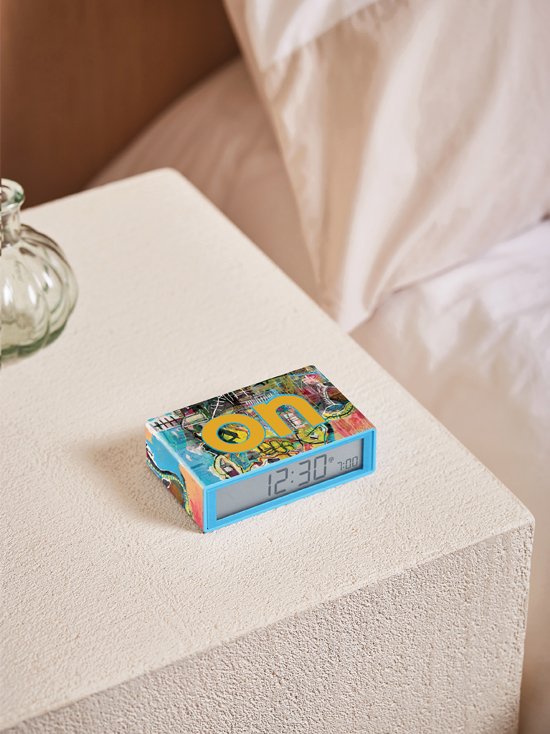 Lexon Flip Plus Alarm Saat x Jean Michel Basquiat // Skull