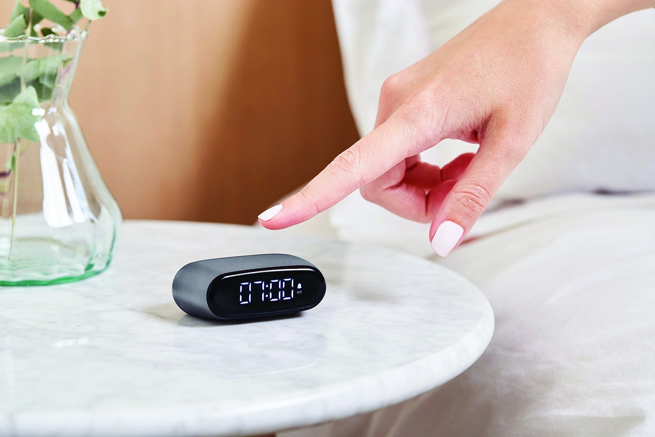 Lexon Minut Alarm Saat // Metalik Gri