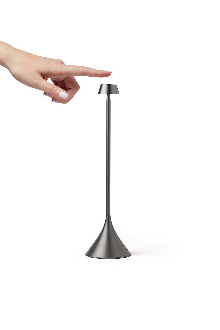 Lexon Steli Shade Led Masa Lambası // Metalik Gri