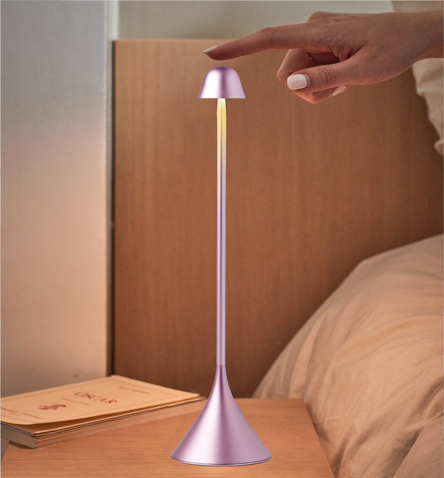 Lexon Steli Bell Led Masa Lambası // Pembe