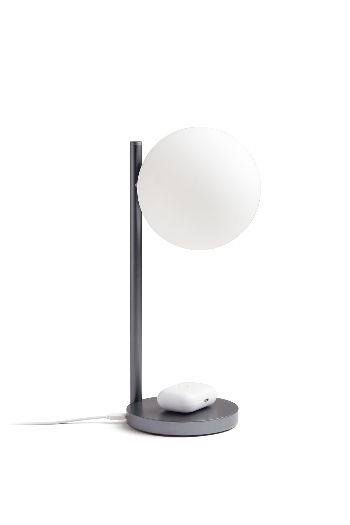 Lexon Bubble Aydınlatma & Şarj Cihazı Metalik // Gri