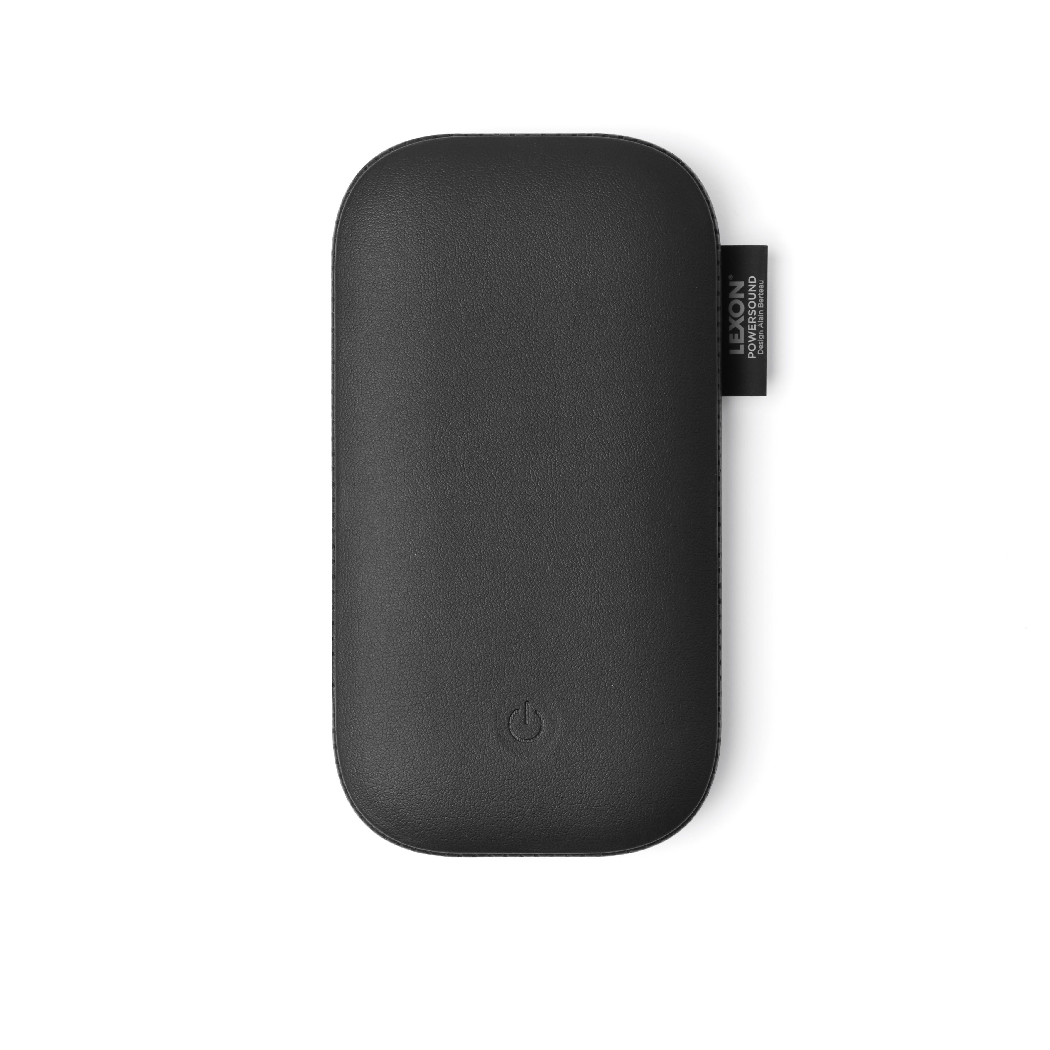 Lexon Powersound Deri Kablosuz Şarj Cihazı ve Bluetooth Hoparlör // Siyah