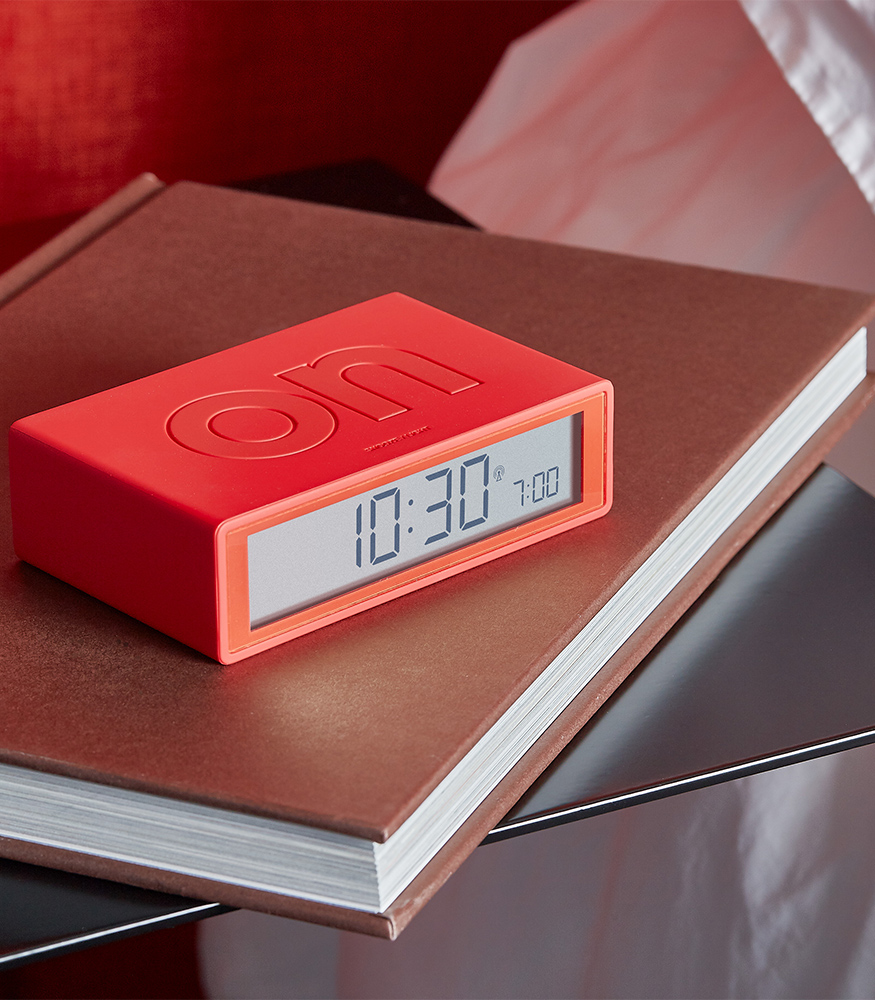 Lexon Flip Plus Alarm Saat // Kırmızı